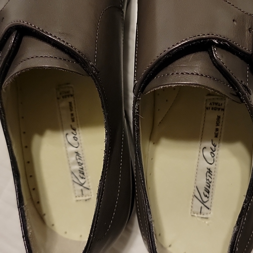 Kenneth Cole size 10 1/2 shoes, brand new. gray Leather. - Picture 4 of 7